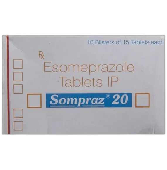 sompraz 20mg tablet 15's